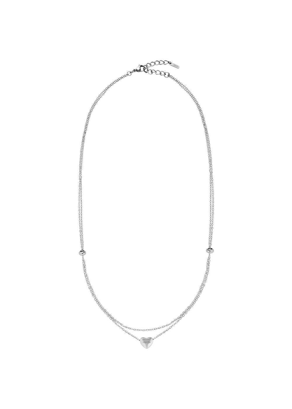 SN.58 NECKLACE [HEART DOUBLE CHAIN]