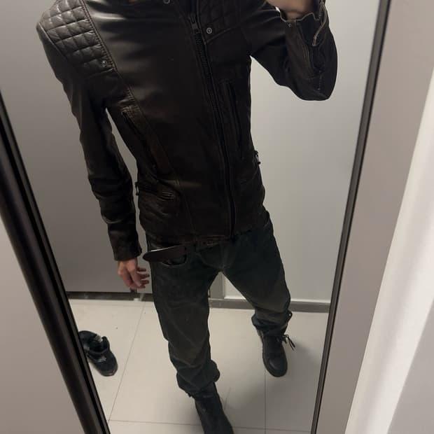 all saints leather jacket  | 후루츠패밀리