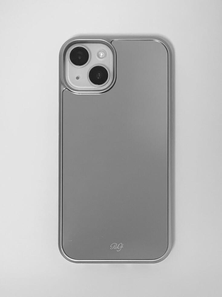 실버 미러 폰케이스