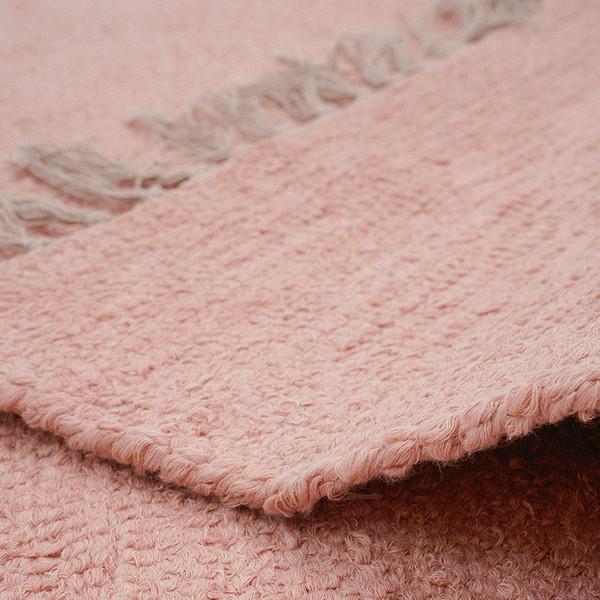 Natural Cotton Rug - 포르투갈 내추럴 코튼 러그 Salmon Pink 2Size