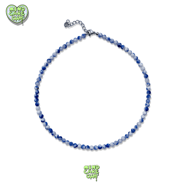 BLUE DOT CHOKER