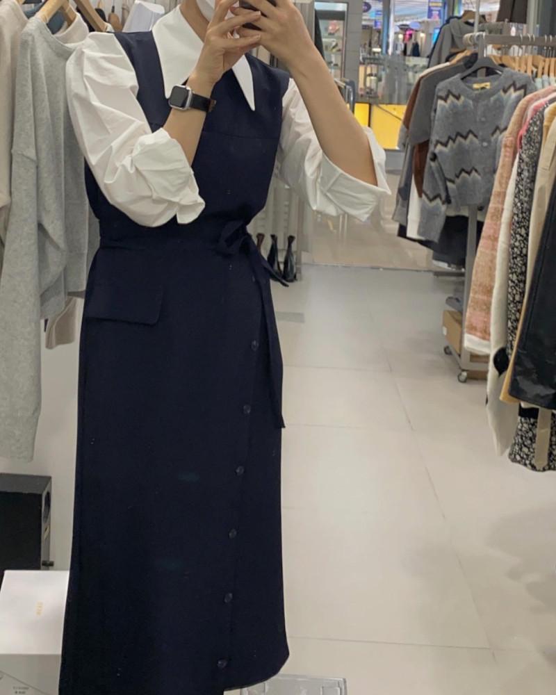 랩 뷔스티에 원피스