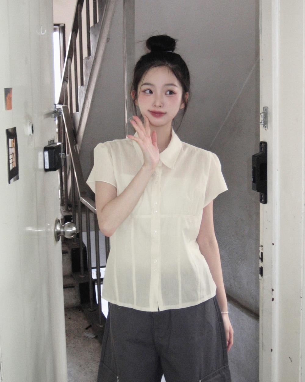 lemon see-through shirt