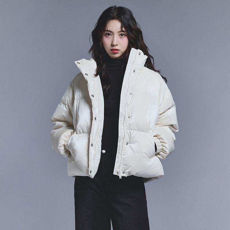 여성 글로시 유광 다운 패딩 점퍼 FODDU915F 3종택1