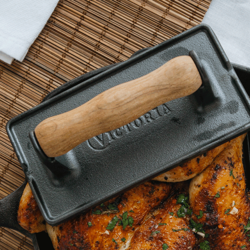 주물 베이컨팬 우든핸들