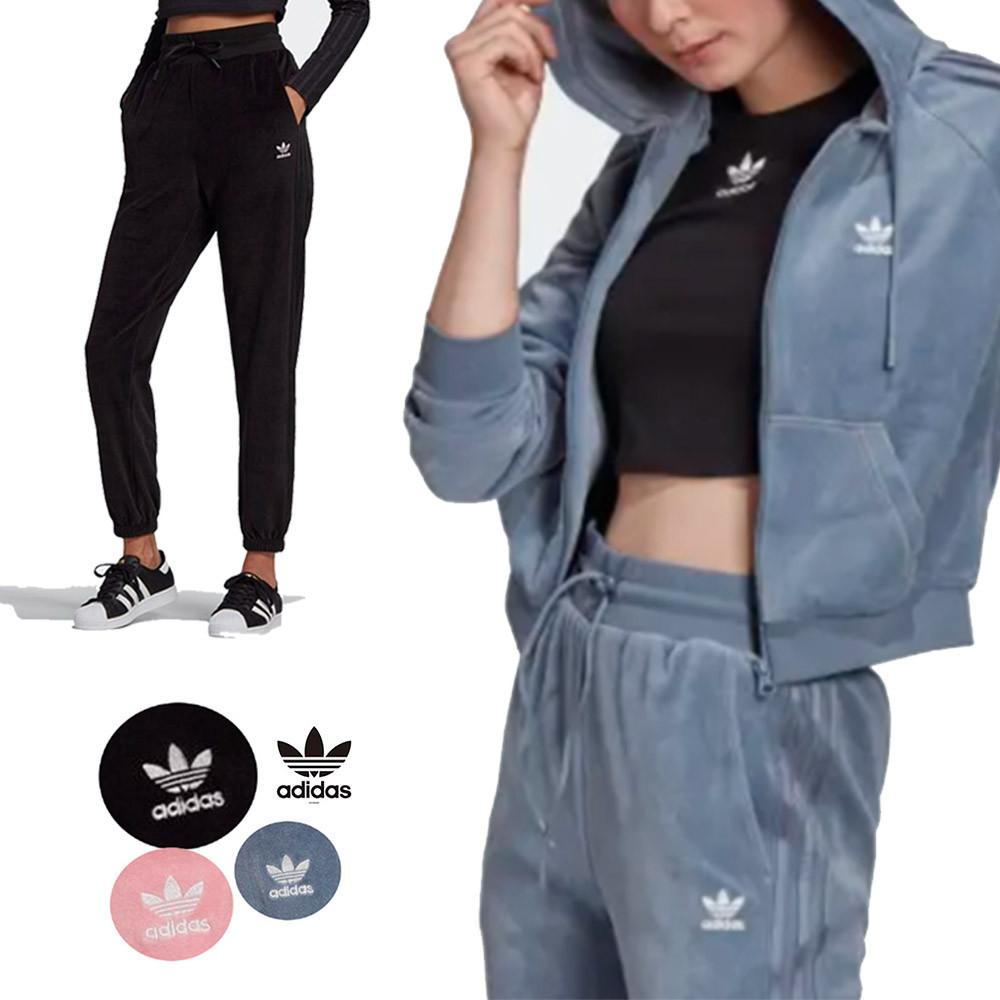 아디다스 오리지널 코듀로이 벨벳 조거팬츠 후드 집업 자켓 트레이닝복 세트