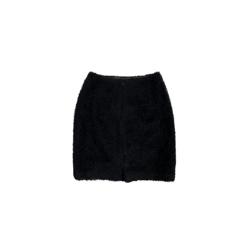 [중고] 빈티지 블랙 퍼 스커트