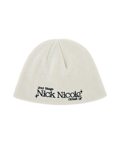 BLINK LOGO LETTERING BEANIE_CREAM