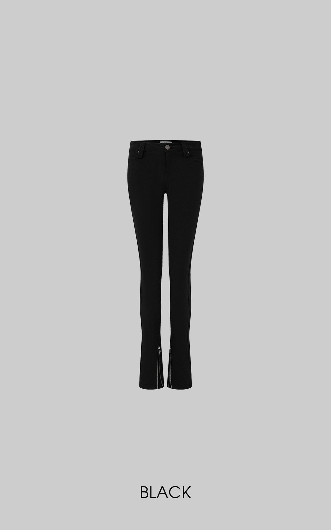 IAMXIAA Low Rise Slim Fit Zip Hem Pants