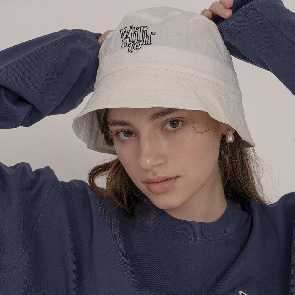 왓더웨어 버킷햇 벙거지모자 화이트