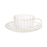 FRANCFRANC 프랑프랑 플라워 프릴 글래스 커피잔