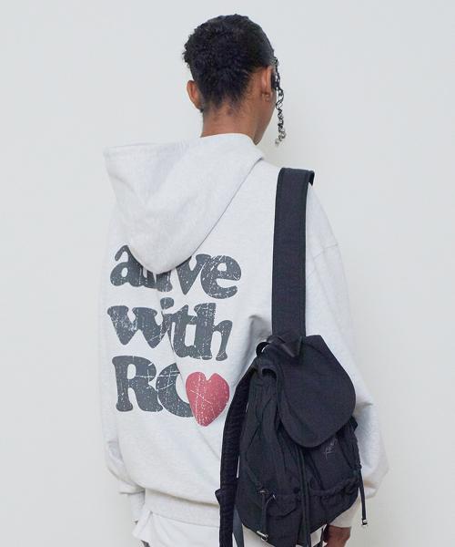 ALIVE HOODIE [MELANGE GRAY]