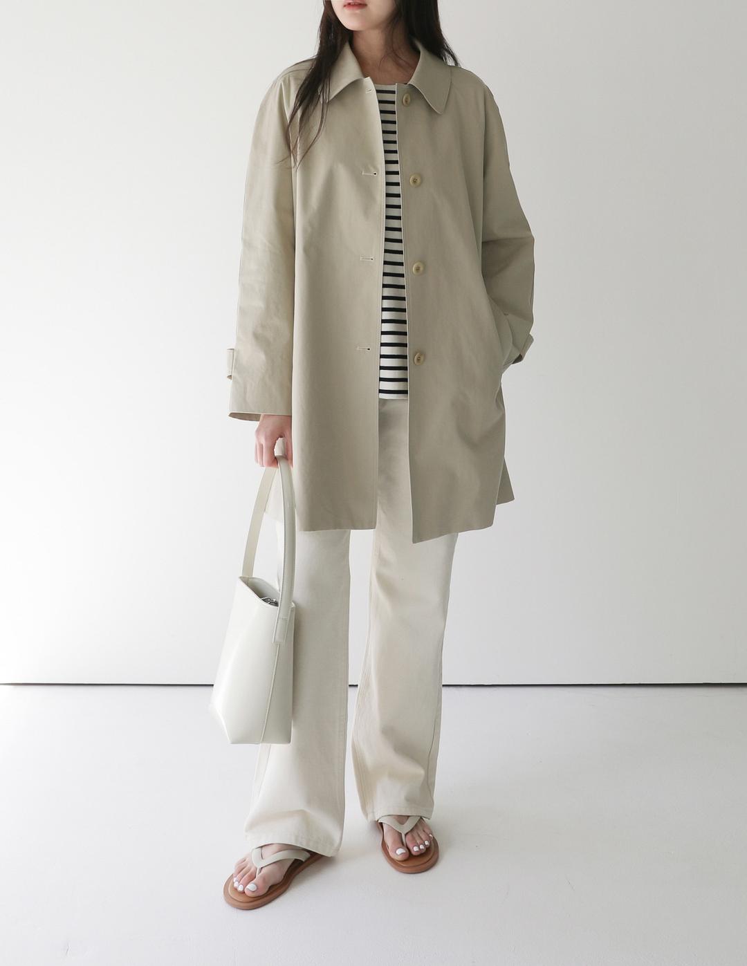 클래식 하프 트렌치 코트