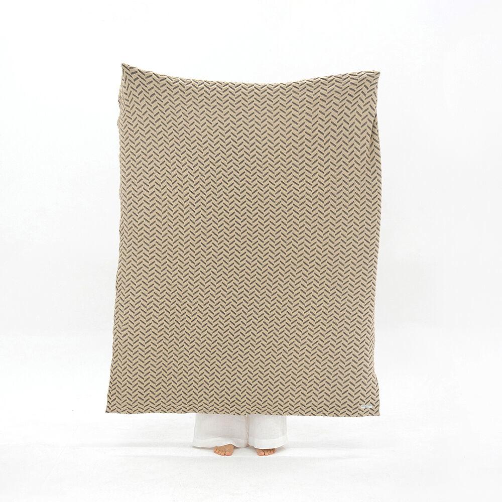 Slant blanket - Beige