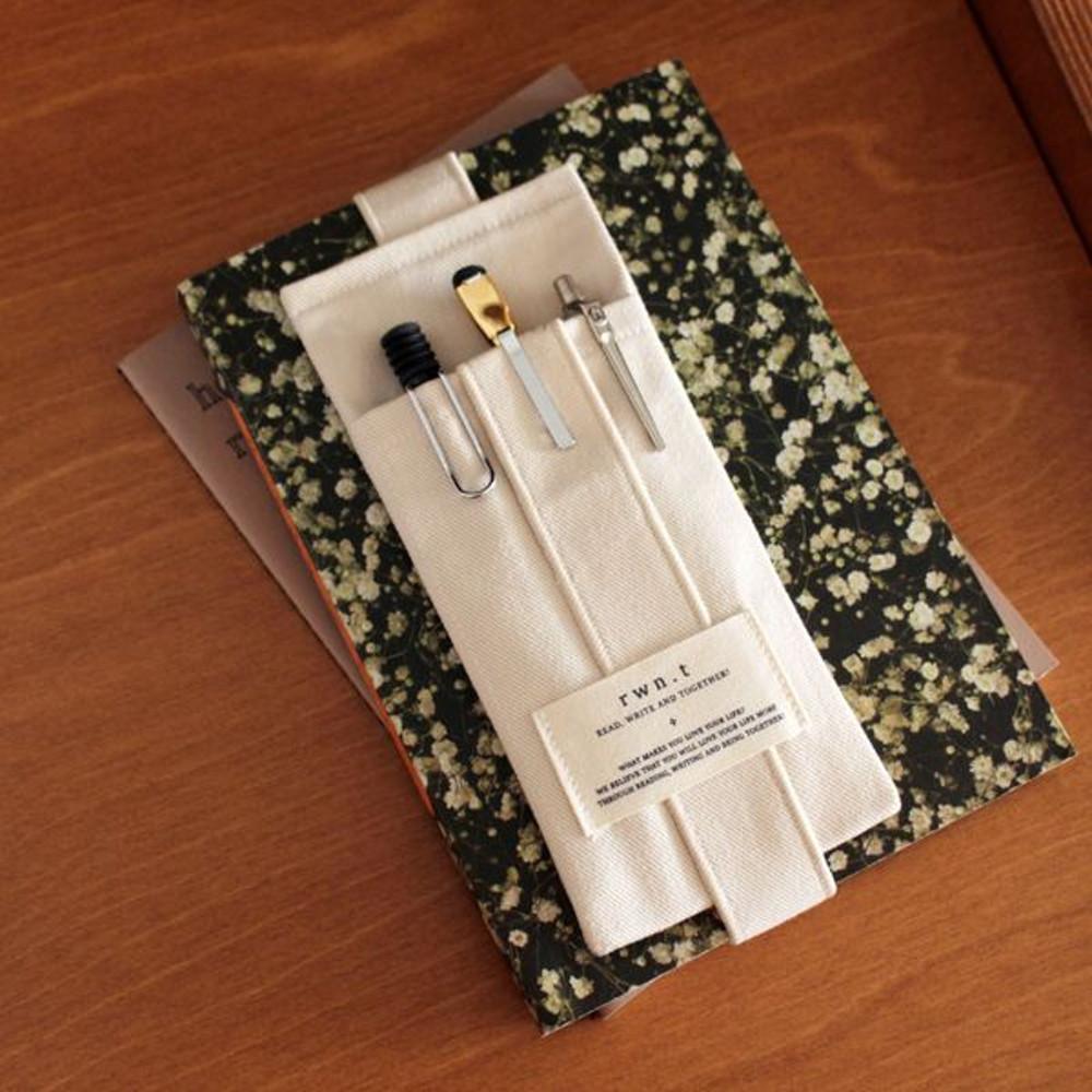 [알더블유앤티] 알더블유앤티 펜갈피 책갈피겸 펜파우치