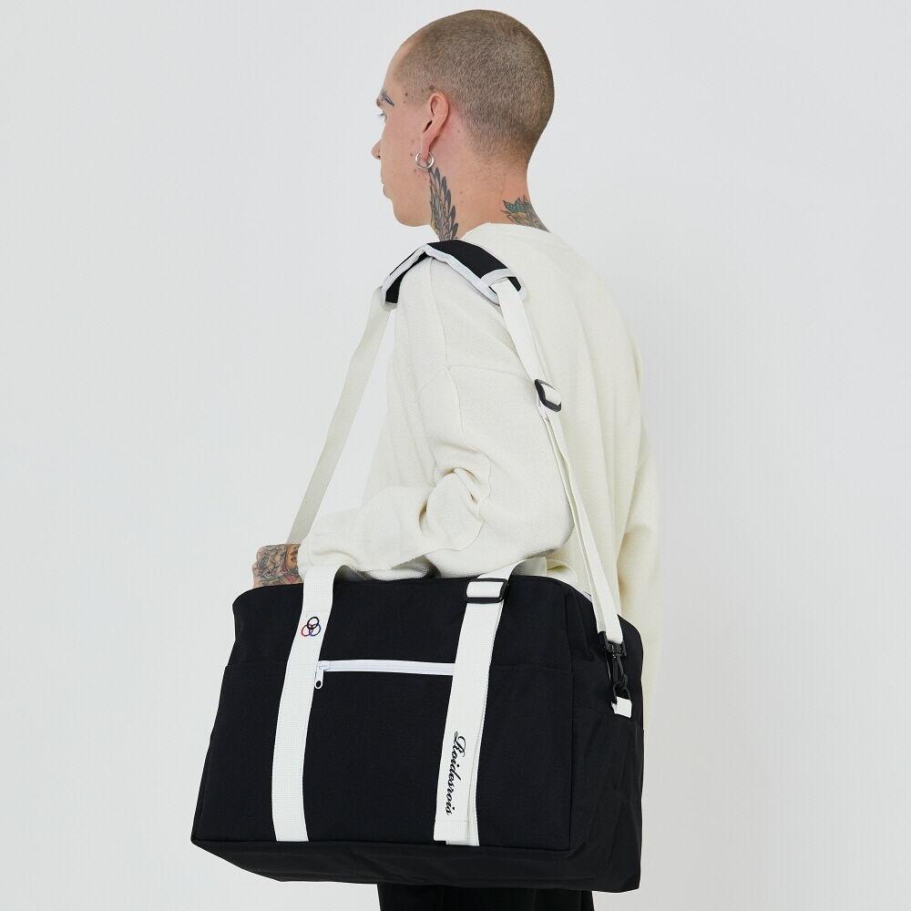 뱀 트래블 크로스 보스턴 백 (블랙)