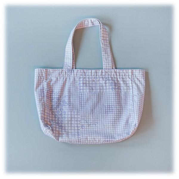 GRAPE CHECK ECO BAG (PURPLE)