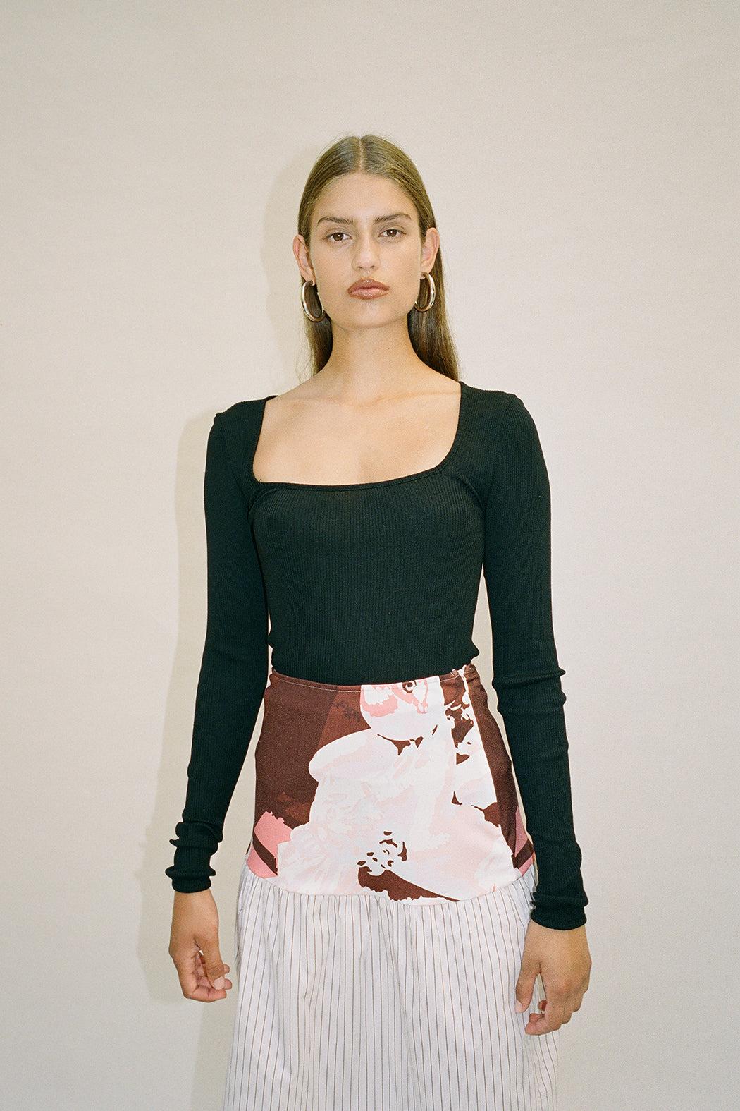 ROSE SEAMLESS TOP - XS