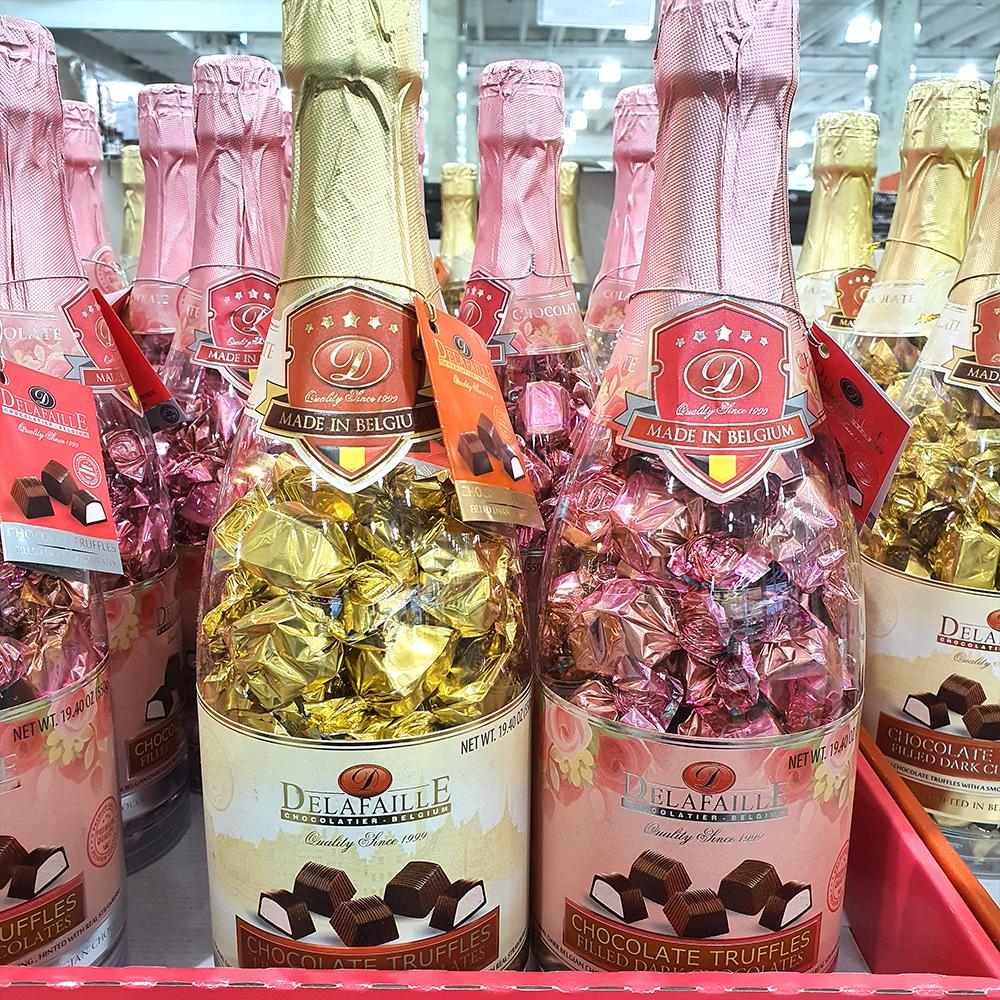 코스트코 DELAFAILLE 샴페인병 초콜릿 550G 에어캡 포장