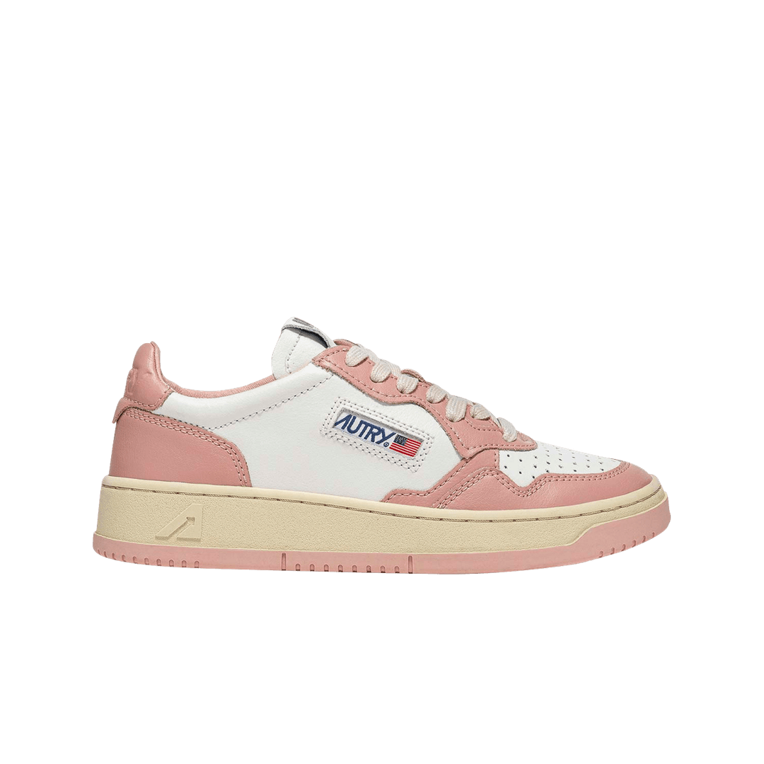 (W) Autry Medalist Low Leather Sneakers Pink White