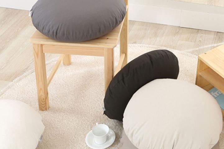 옥스포드 원형쿠션 겸 방석커버 24colors