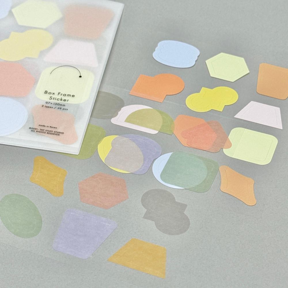 box frame sticker 박스 프레임 스티커 세트