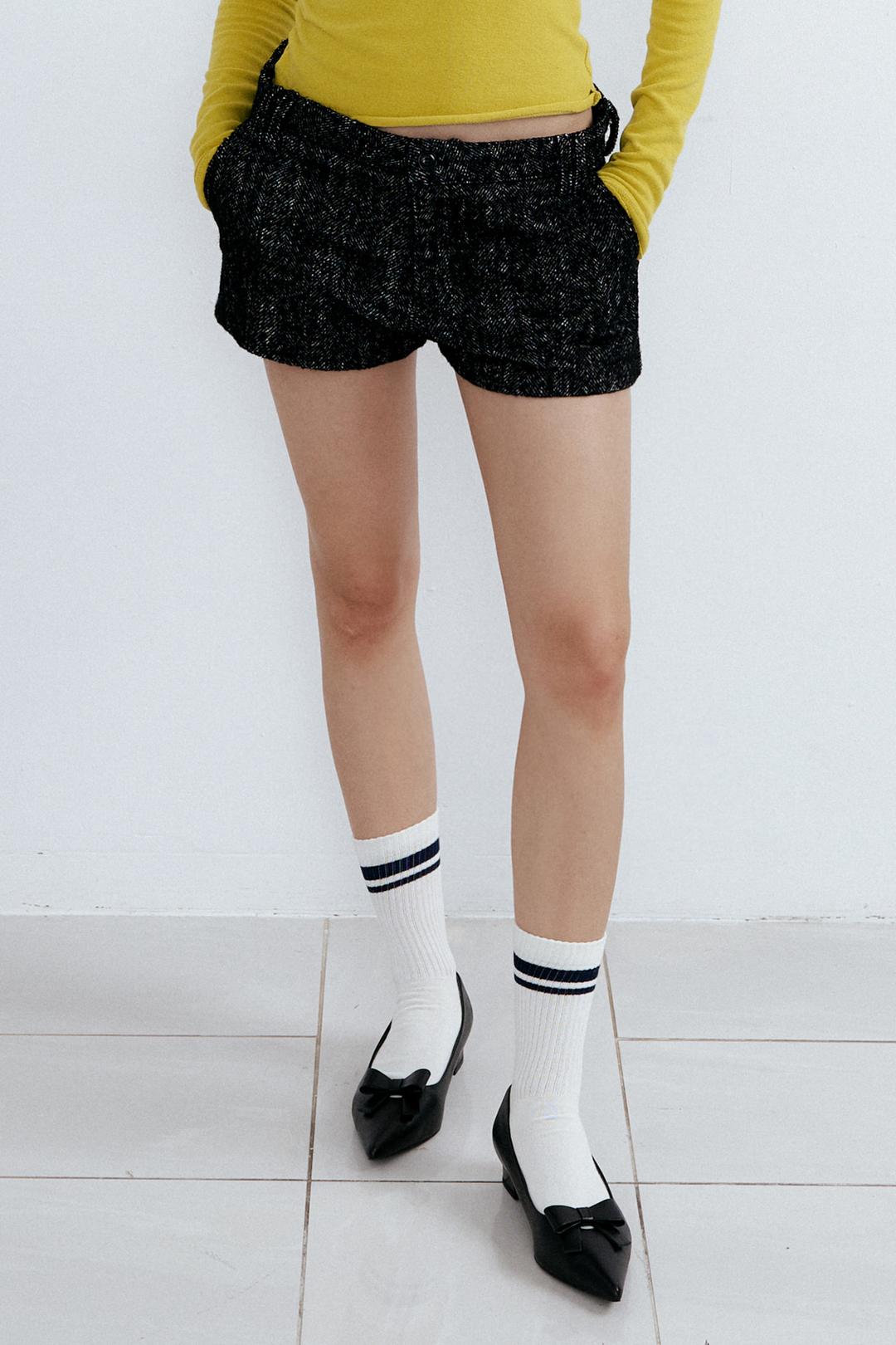 Herringbone Shorts_Black
