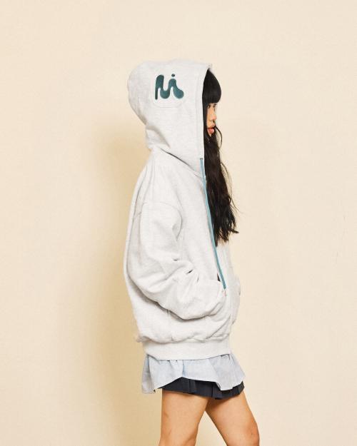 미와이후(MIYHOO)  EARPLUG HOODIE ZIP-UP MELANGE - 사이즈 & 후기 | 무신사