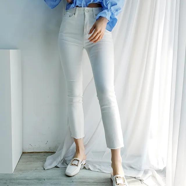 (키작은여자)xs~ 키작녀 발목 보이는 데일리 인생 일자바지 8부9부 팬츠