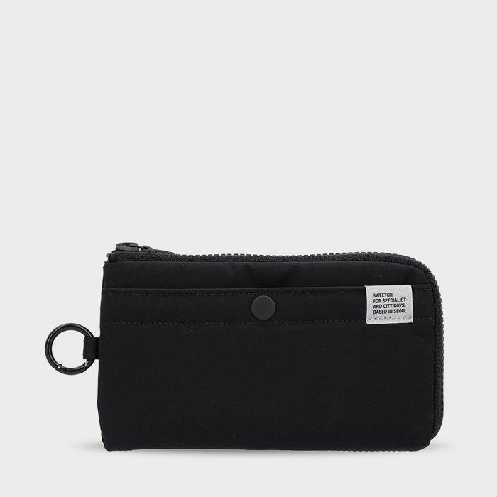 HALF ZIP WALLET 001 L Black