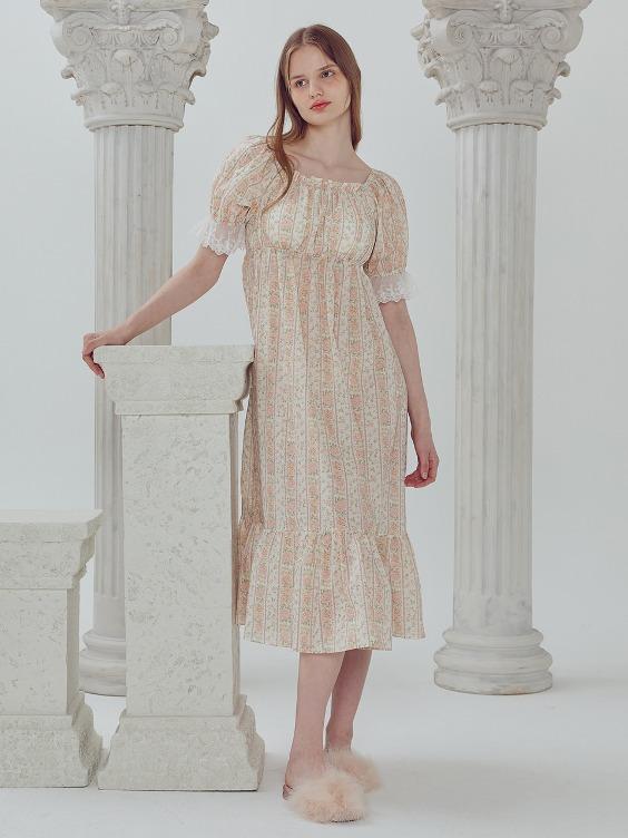 4525 BCUHT [캡내장] 프림로즈 원피스 Ivory