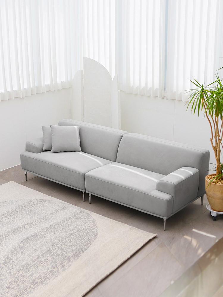 다채움가구 에블린 아쿠아스웨이드 3.5인용 패브릭소파