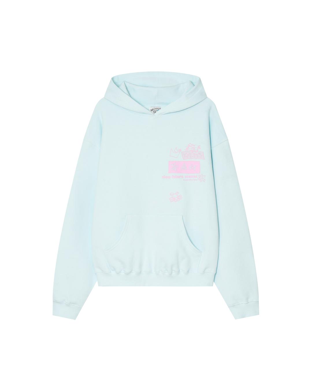 Slow Future Scenes Hoodie Ice Blue