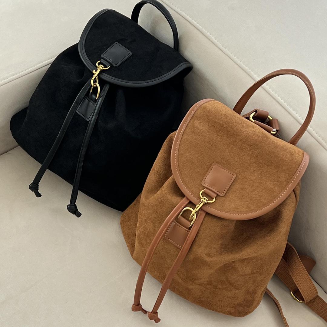 케임 여성 스웨이드 백팩