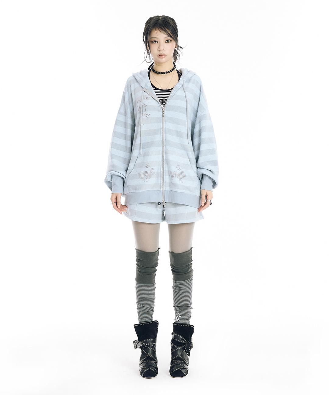 HA - RU  HOODIE - SKY BLUE