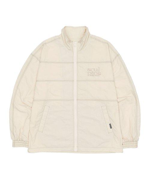 Triple Stitched Windbreaker Cream