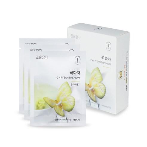 꽃을담다 나비티백 국화꽃차, 500mg, 3개입, 1개 - 국화차 | 쿠팡