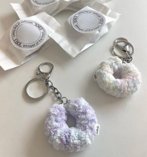 cotton candy l,ll _keyring