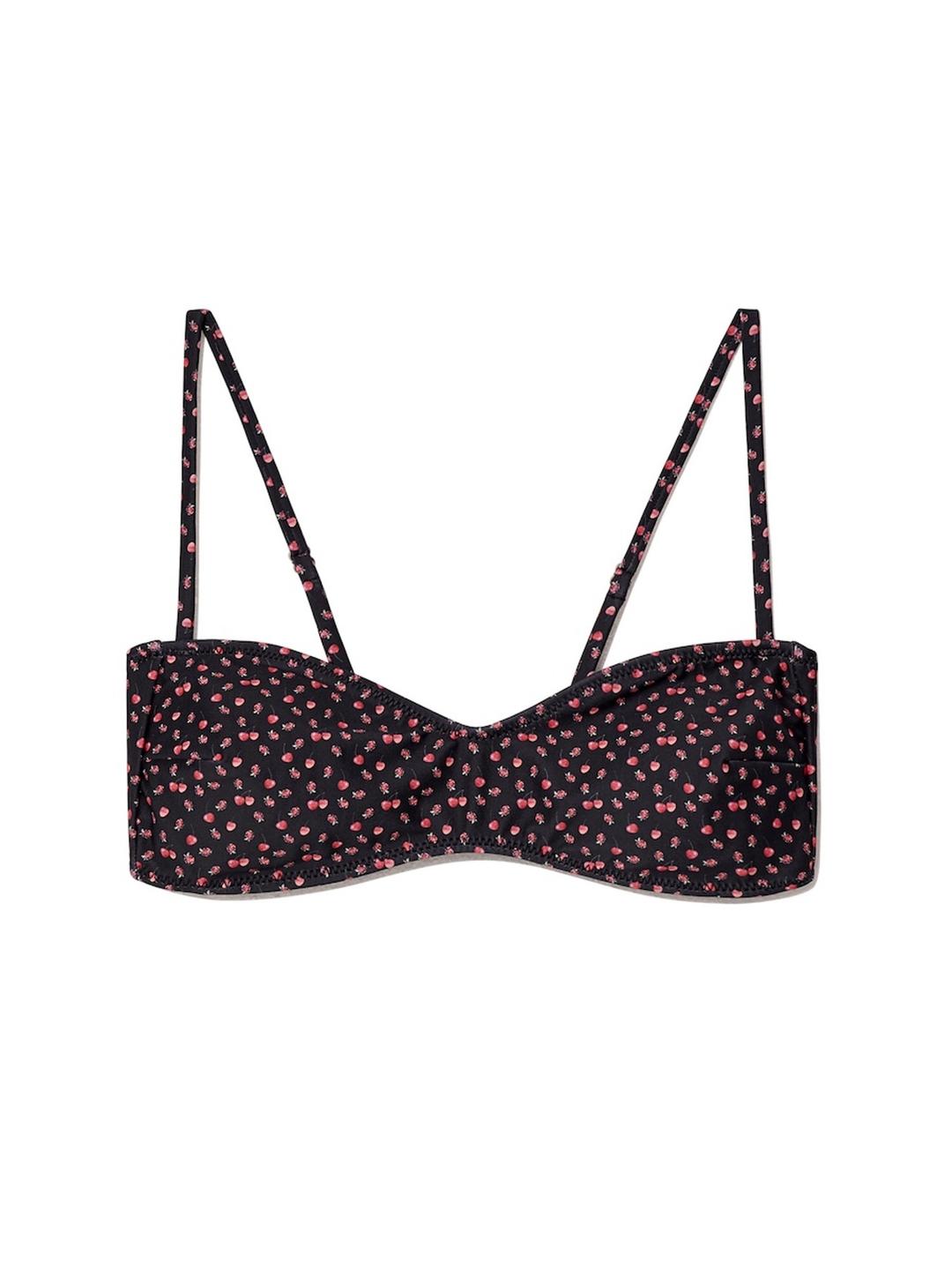 FARFALLE BIKINI TOP (BLACK CHERRY)