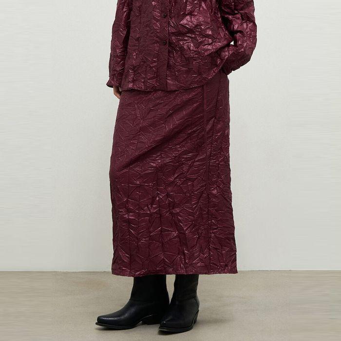 Gelato Wrap Long Skirt  Red (AG4727A046)