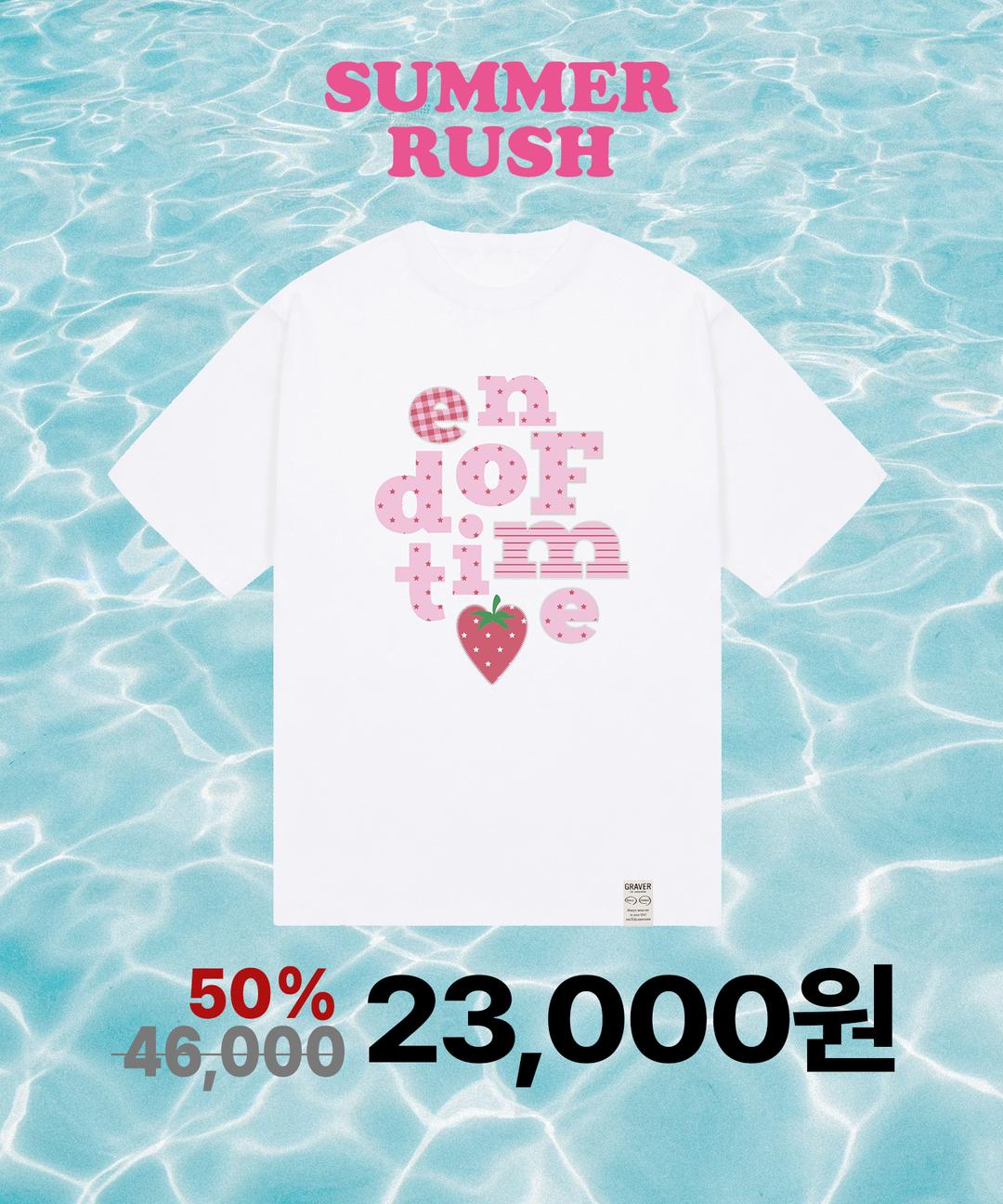 [RUSH]베리 END OF TIME 반팔티_3color