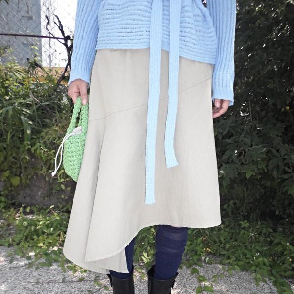 unbal skirt (2 color)