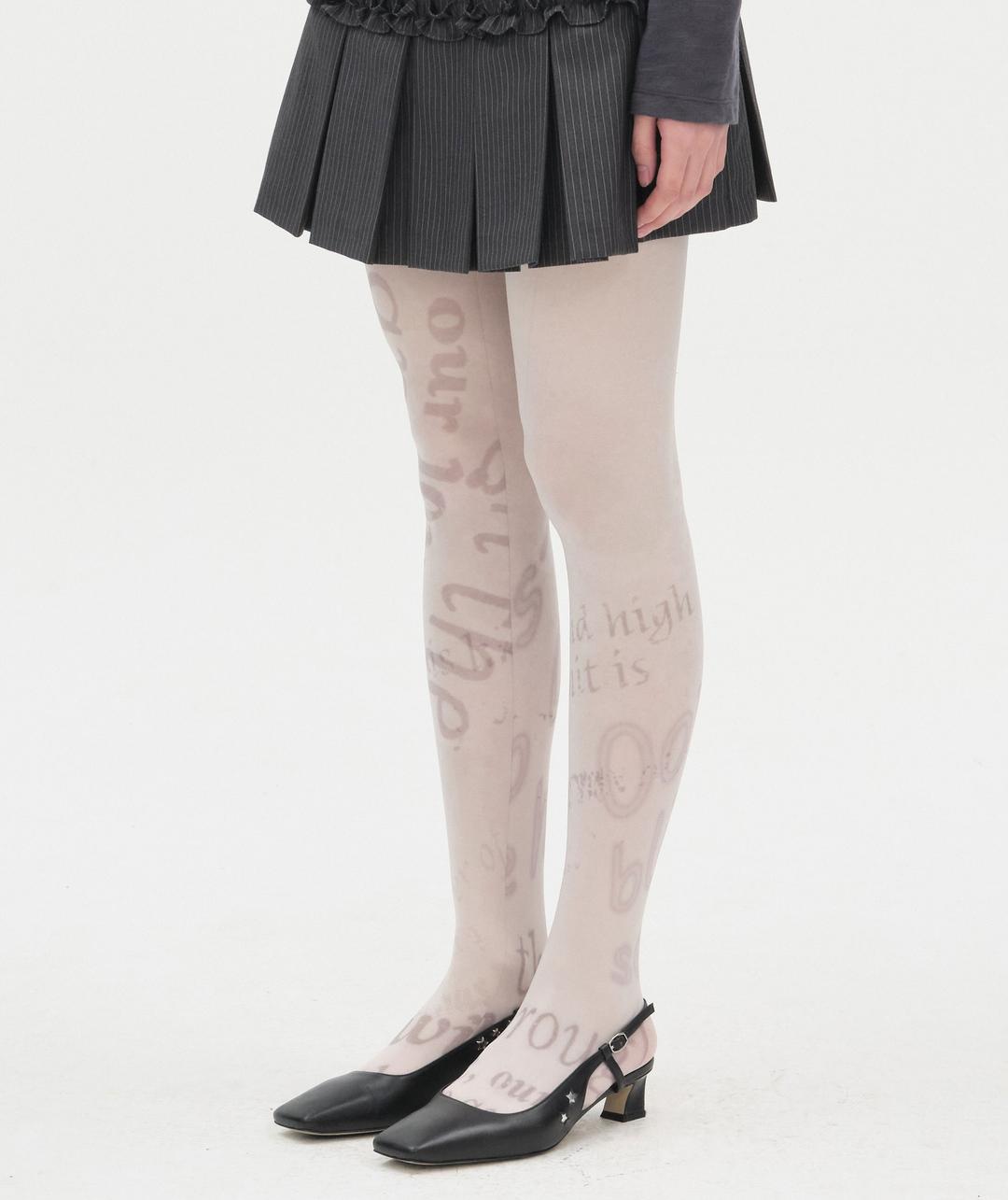Veil Sheer Tights [Beige]