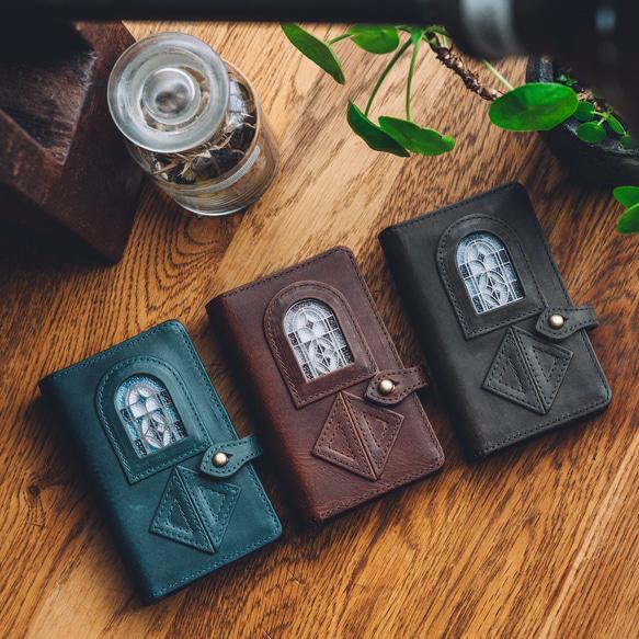 システム手帳カバー ミニ5サイズ ステンドグラス調 glart_H0220