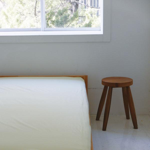 [MATTRESS COVER] LIGHT IVORY-LIME COTTON