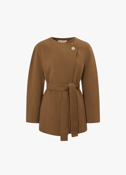 울 캐시미어 원버튼 자켓