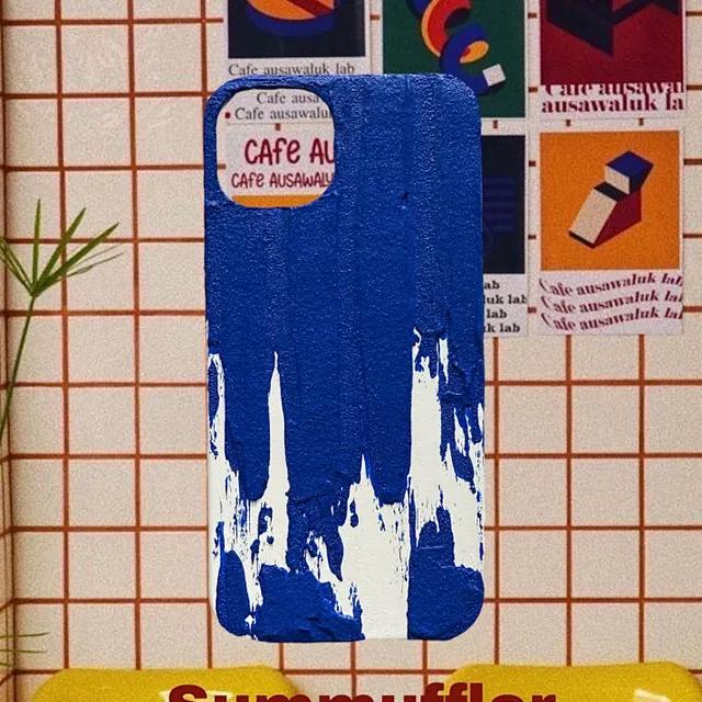 아이폰14입고-"가든쥬스3"-모래질감 입체 케이스