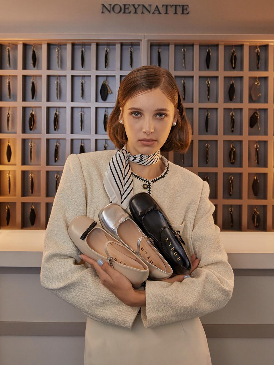 에델나인 Rapunzel 라푼젤 리본 메리제인 4cm