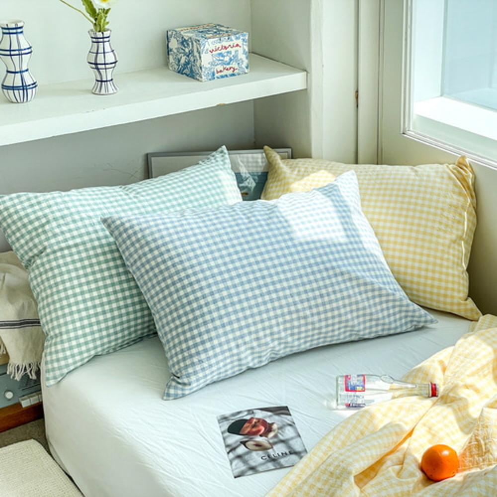 샤벳 워싱면 쿨 베개커버 봄여름 간절기 베개 4060 5070