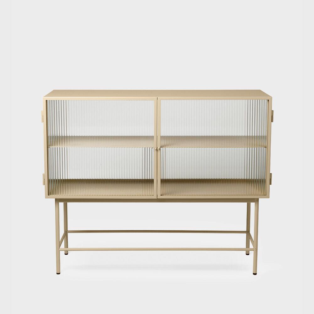 [FERM LIVING] Haze Sideboard Reeded Glass Cashmere